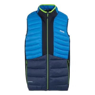 (XL, Olympian Blue/Navy) Regatta Mens Leedre Hybrid Gilet