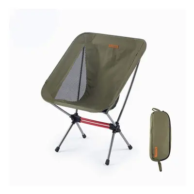 (Green) Foldable Camping Chair Outdoor Helinox Chairs Camping Equipment Chair Fishing Picnic Bea