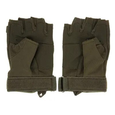 (deep Green, L) Hard Knuckle Tactical Gloves Half Finger Sport Shooting Hunting Riding Motorcycl