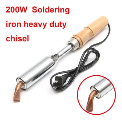 200W Soldering Iron Heavy Duty Chisel Point Watt Craft Tools AC 220V