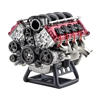 Mini V8 Engine Running Kit, Ax90104 Scx10 Second Generation Capra