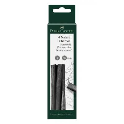 Faber-Castell Art & Graphic Pitt Natural Charcoal Stick, Charcoal, 9-15mm, For Art, Craft, Drawi