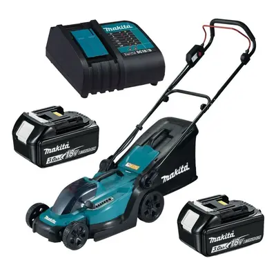 Makita DLM330RFE 18v LXT Cordless Lithium Battery Lawn Mower 33cm +2x3ah Battery