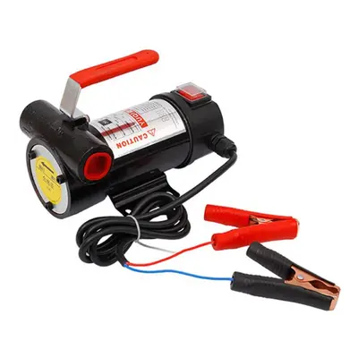 (Red) 12V Portable Electric Fuel Transfer Pump Transfer Extractor Pump for Motor Auto Diesel Ker