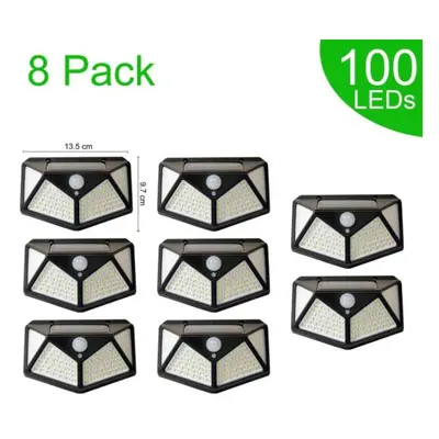 (black, PCS) 1-12pcs Led Solar Power Wall Light 3mode Motion Sensor Waterproof Lamp Outdoor Sola