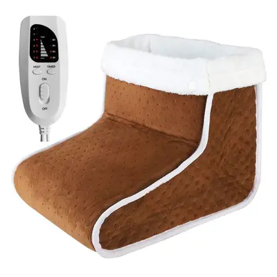 (coffee, EU) Winter Hot Sale Electric Heated Foot Warmers Super Soft Feet Heating Pad 6-level He