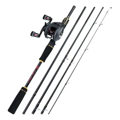 (2.1M Rod Left Hand) Sougayilang Casting Fishing Rod Fishing Reel Combos 2.1m 2.4m Eva Handle Ca