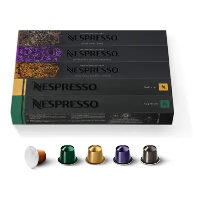 Nespresso Mixed Set - Capsules - 10x Volluto, 10x Capriccio, 10x Livanto, 10x Roma, 10x Arpeggio