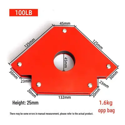 (as the picture, 100LB) Magnetic Welding Locator With Right Angle And Multi-angle Iron Absorptio