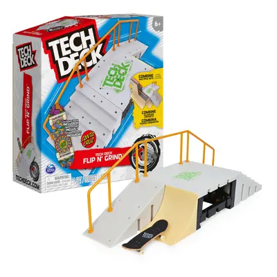 TECH DECK Flip N Grind X-Connect Park Creator Customizable and Buildable Ramp Set with Exclusive