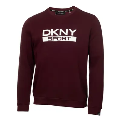 (2XL, Burgundy) DKNY Mens South Street Breathable Soft Feel Jersey Crew Neck Sweater