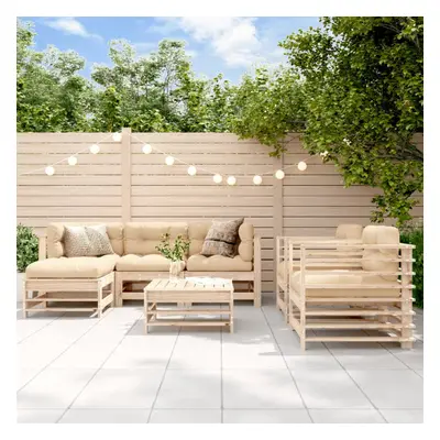 vidaXL Piece Garden Lounge Set Solid Wood Pine