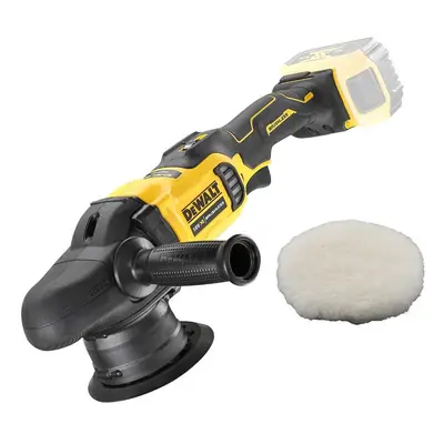 Dewalt DCM848N 18v Brushless Dual Action Polisher 125mm + Wool Polishing Bonnet