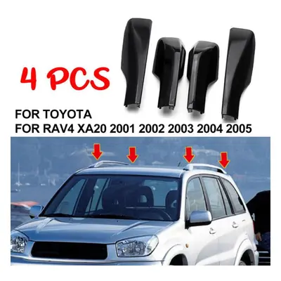 4pcs Roof Rack Automotives Black End Cover Replacement