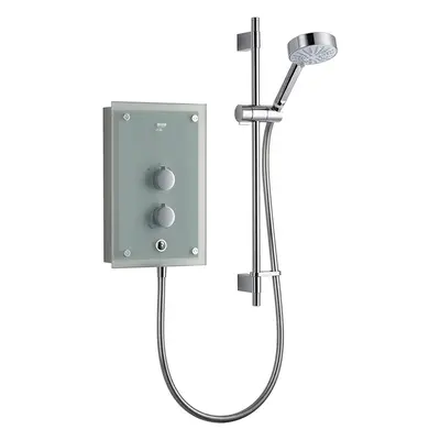 Mira Showers 1.1634.011 Azora 9.8 kW Thermostatic Electric Shower - Frosted Glass/Chrome