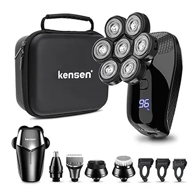 Head Shaver for Bald Men KENSEN Electric Shavers Men in 1, Cordless LED Head Shavers for Men, 7D