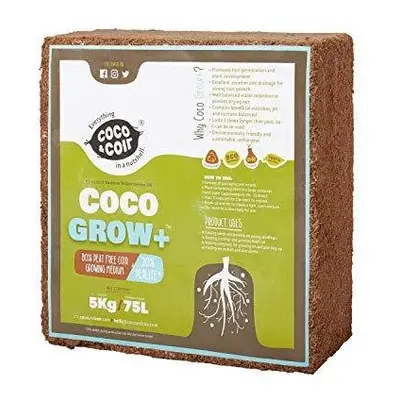 COCO COIR WITH PERLITE - 5KG (70L) | COIR PERLITE MIX | 100% NATURAL GROWING MEDIA | PLANTING CO