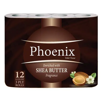 Phoenix Soft Shea Butter Fragranced Luxury Toilet Rolls Bulk Buy - Quilted White Ply Toilet Pape