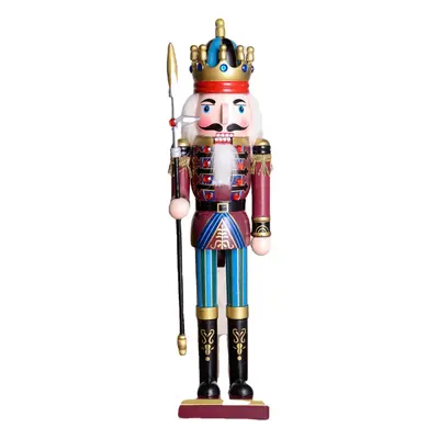 () 30cm Wooden Nutcracker Doll Soldier Vintage Handcraft Decoration Christmas Gifts