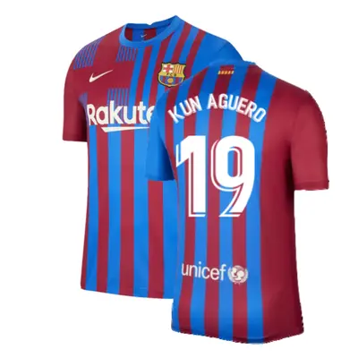 (XL) Barcelona Home Shirt (KUN AGUERO 19)