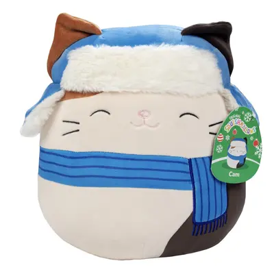 Squishmallows Original 10-Inch Cam The Christmas Cat - Official Jazwares Plush - Collectible Sof