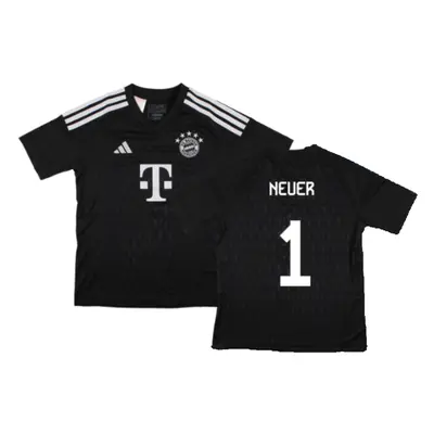 (XXL) Bayern Munich Goalkeeper Shirt (Black) - Kids (NEUER 1)