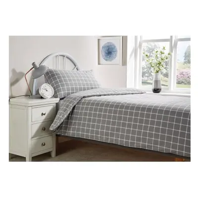 Mitre Essentials Stirling Duvet Cover Grey x 203cm