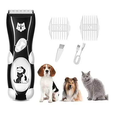 OPENBEAUTY Electrict Dog Clippers, Low Noise Dog Grooming Kit Powerful Pet Hair Shaver Waterproo