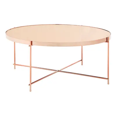 Premier Housewares Allure Pink Mirror Coffee Table