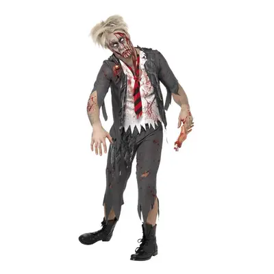 (M, Black/White) Smiffys Mens High School Horror Zombie School Boy Costume