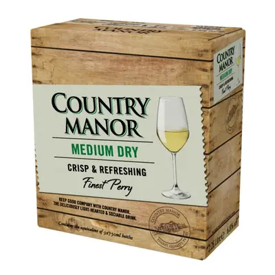 Country Manor Medium Dry Finest Perry 2.25L (Case of 4, x 2.25ltr)