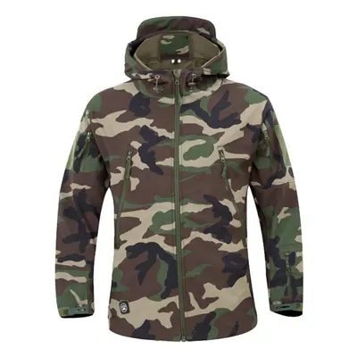 (army green, L) New Winter Military Fleece Jacket Men Soft Shell Tactical Waterproof Army Camouf