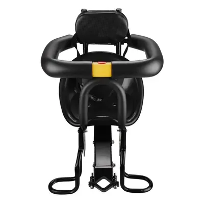 (Soft Backrest) Safety Child Bicycle Seat Bike Front Baby Seat Kids Saddle With Foot Pedals Supp