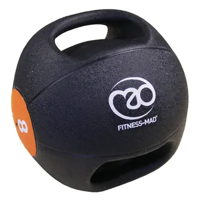 (8kg, Black/Orange) Fitness Mad Medicine Ball