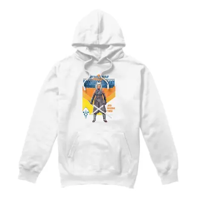 (S, White) Star Wars Mens Jedi Ahsoka Hoodie