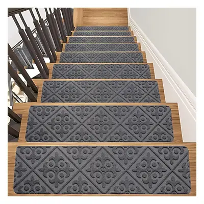 (Floral a) Non Slip Stair Runner Carpet for Staircases Carpet Treads for Stairs Indoor Stair Pad