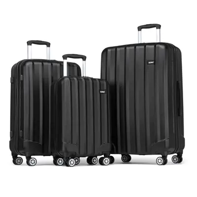 19/24/28 Inch Travel Luggage Trolley Case Bag Hard Shell ABS Wheels Spinner Suitcase Set