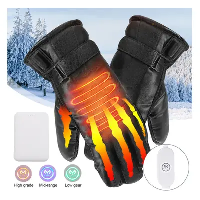 Winter Motorcycle Motorbike Heated Glove Warm Electric Waterproof Gloves Riding