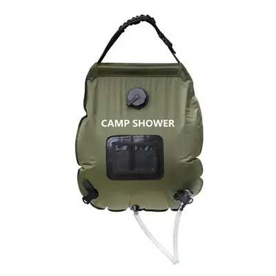 20L Folding Water Shower Bag Outdoor Camping Hiking Self Driving Tour Solar Heating with Thermom