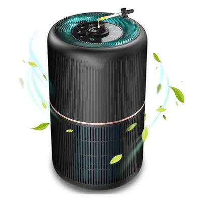 (BLACK-1PC) Air purifier, air purifier for home bedroom with fragrance