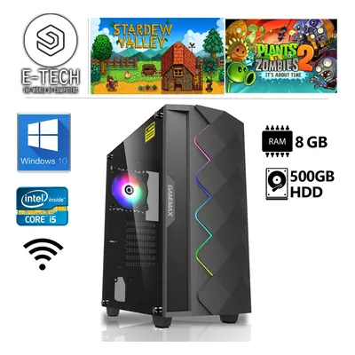 Gaming PC Computer Intel Quad Core i5 8GB DDR3 500GB HDD WINDOWS