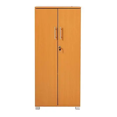 MMT Furniture Designs Storage Cabinet, Engineered Wood, Beech, 55cm x 35cm x 125cm