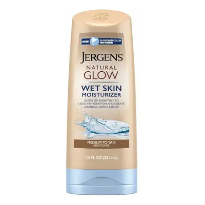 Jergens Natural Glow In-shower Moisturizer, Medium to Tan Skin Tone, 7.5 Ounce Wet Skin Lotion, 