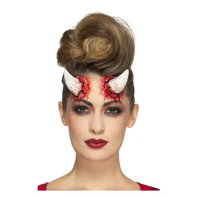 Make-Up FX, Latex Devil Horn Prosthetics, with Adhesive, Cosmetics and Disguises Fancy Dress, De