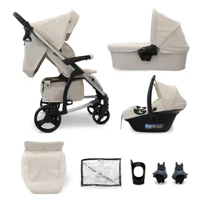 MB200i 3-in-1 Travel System with i-Size Car Seat - Oatmeal