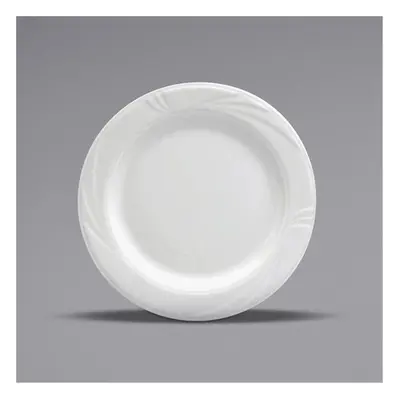 Buffalo R4510000146 9.875 in. Embossed Medium Rim Porcelain Plate, White