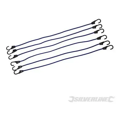 Silverline Bungee Cords 6pk 900mm - - bungee cords silverline 900mm 6pk