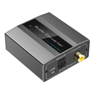 Analog To Digital Audio Converter 3.5mm Rca To Optical Digital Audio Adapter With Optical Cable 