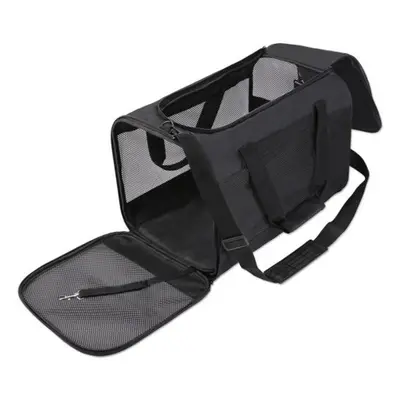 (black) Pet Carrier Breathable Foldable Portable Labor-saving Large Space Hanging Out Tool Conve