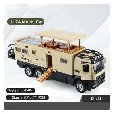 (yellow, 1/24-Size:23*6.3*10cm) 1/24 Benz Nomadison Alloy Rv Model Off-road Vehicle Simulation S